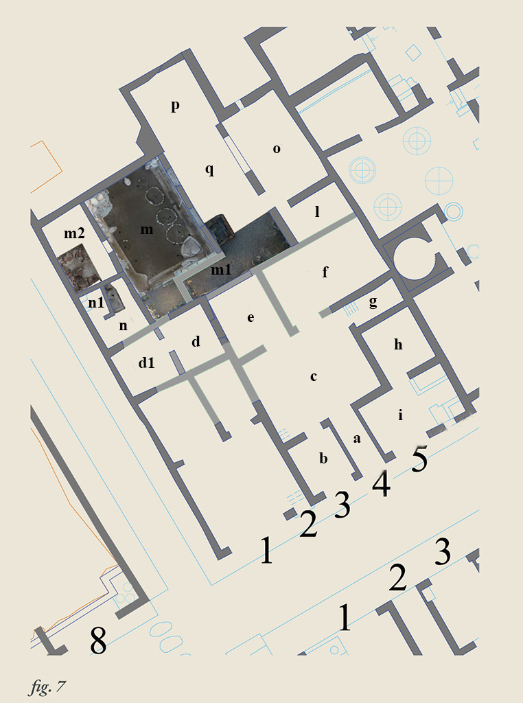 IX.12.4 Pompeii. House of the Second Cenaculum or Casa del secondo Cenacolo colonnato.
Room Plan